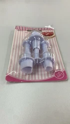 סט 3 חותכני קפיץ לבבות