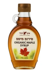 סירופ מייפל אורגני.