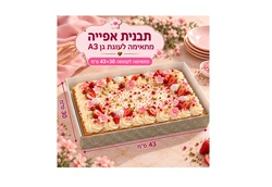 תבנית אפייה עוגת גן גדולה A3 מתאימה לקופסא 43/30